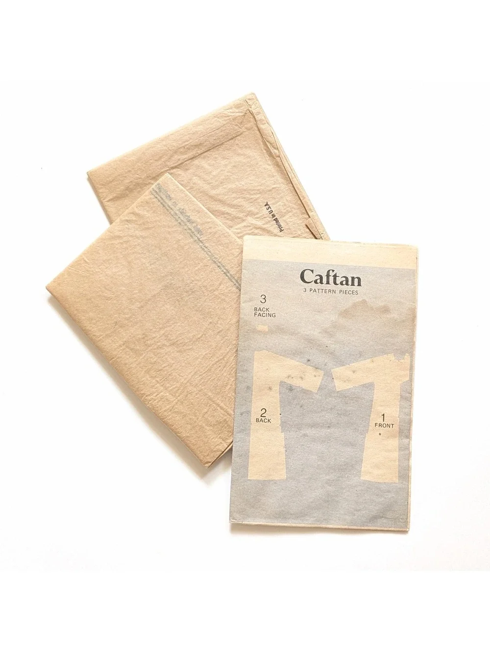 1970s Vintage Butterick 3383 & 3384 Sewing Patterns - Mens and Womens Caftans